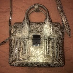 3.1 Philip Lim Mini Pashli Gold Bag